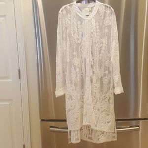 Lysse sheer embroidered duster